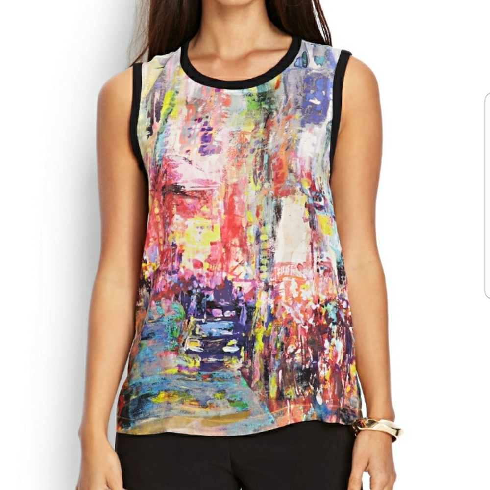 Woven Watercolor Tank